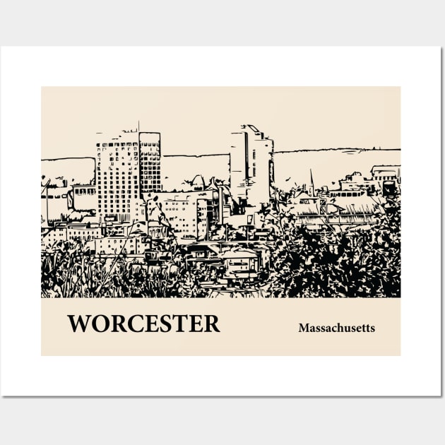 Worcester - Massachusetts Wall Art by Lakeric